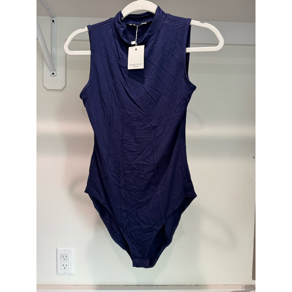 NWT Mangopop Bodysuit Navy‎ Size Medium